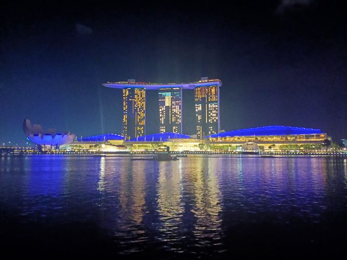 Espectáculo de luces Spectra en Marina Bay