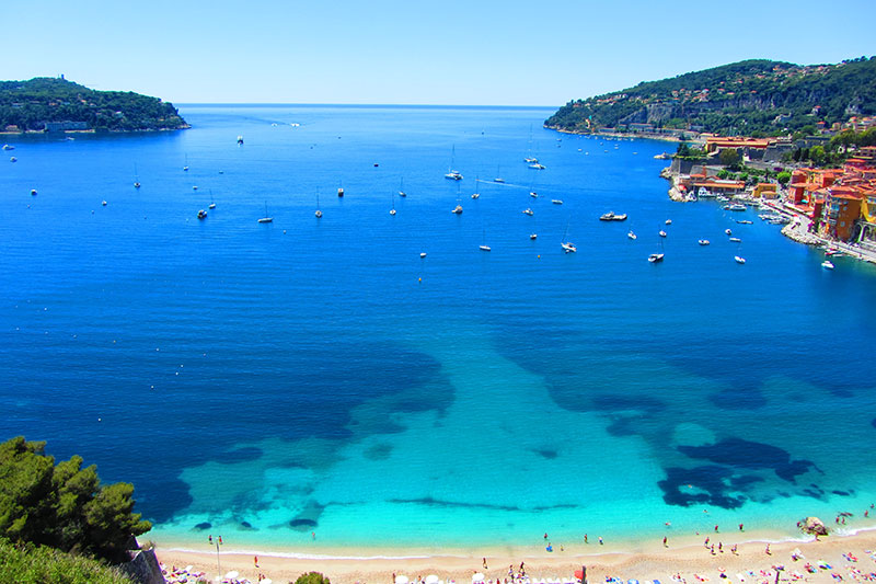 Playa de VilleFrance Sur Mer en Francia