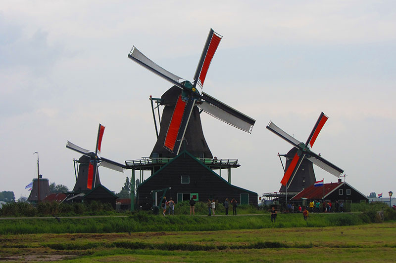 Molinos de Zaanse Schans en Holanda