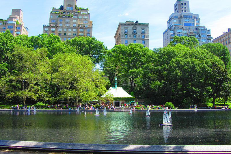 Lago en Central Park en Nueva York