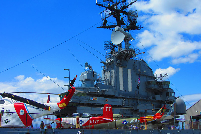 Aviones en el Museo Intrepid de Nueva York