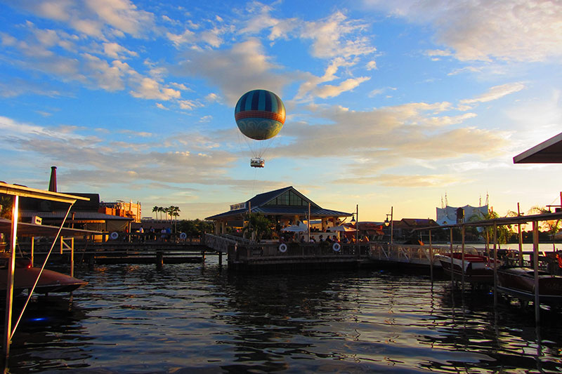 Globo aerostático en Disney Spring Orlando