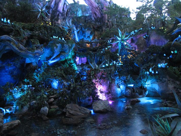 Avatar de noche en el parque Disney Animal Kingdom