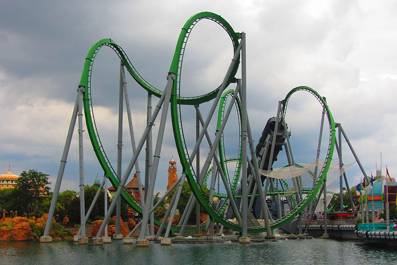Montaña rusa en Universal Island Adventure