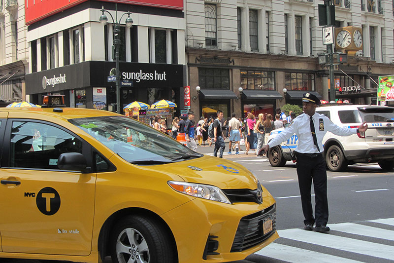 Taxis en la ciudad de Nueva York