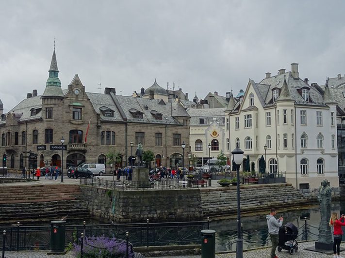 Casas de Ålesund en Noruega