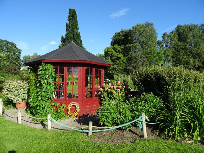 Casita de madera el el Jardín Botánico de Olso