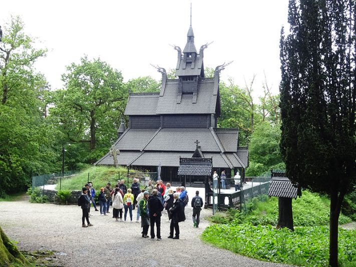 Iglesia Fantoft en Noruega