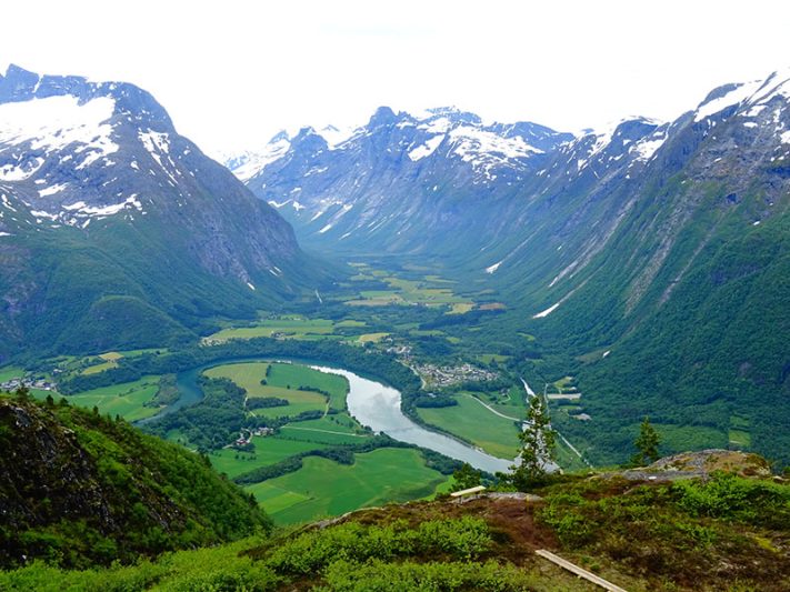 Mirador de Rampestreken en Noruega
