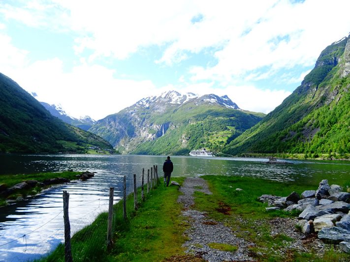 Pueblo de Geiranger en Noruega