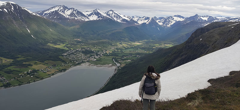 Mirador de Rampestreken en Noruega