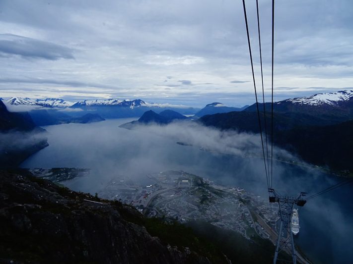 Teleférico de Romsdalsgondolen en Noruega