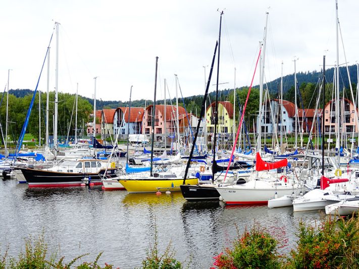 Marina de Lipno en la ruta por la República Checa