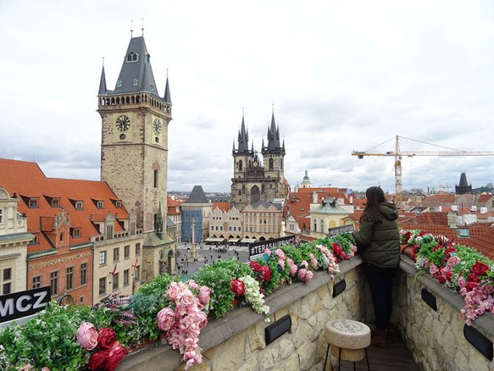 Mirador de la Plaza de la Ciudad Vieja en Praga