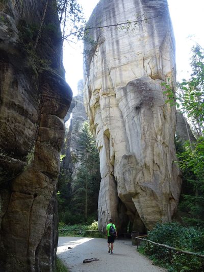 Roca esculpida en Adršpach Teplice