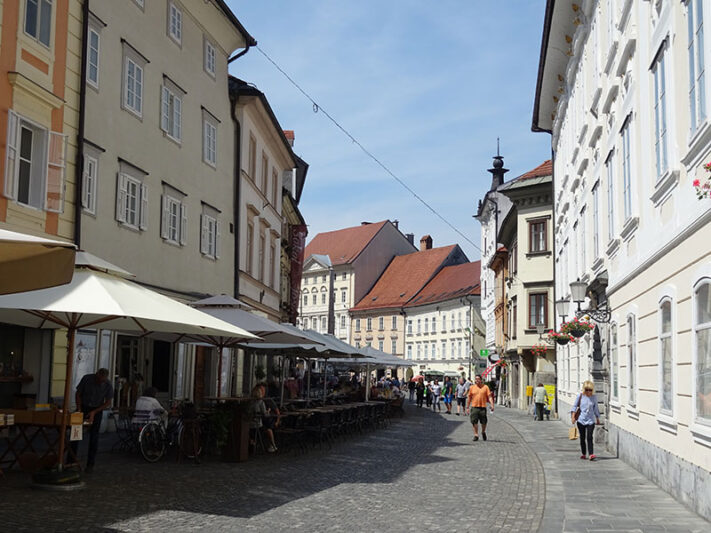 Calles de Liubliana en tu ruta por Eslovenia