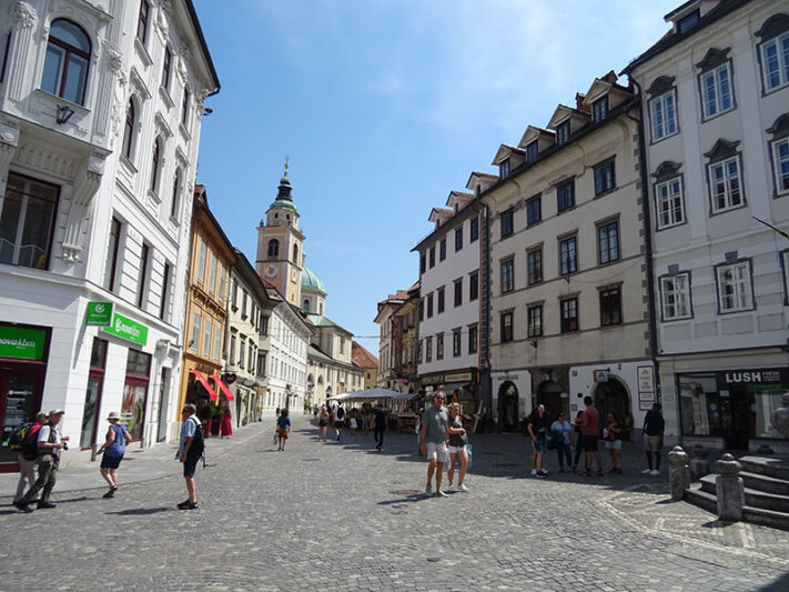 Centro antiguo en Liubliana Eslovenia