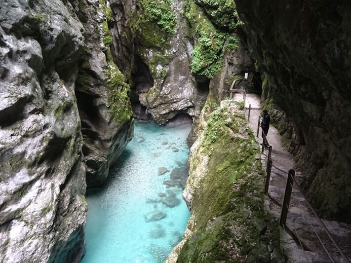 Tolmin Gorge en Eslovenia