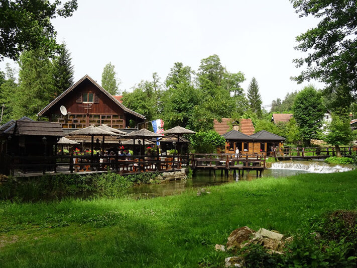 Pueblo de Rastoke en Croacia