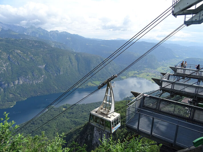 Teleférico de Vogel en el lago Bohinj
