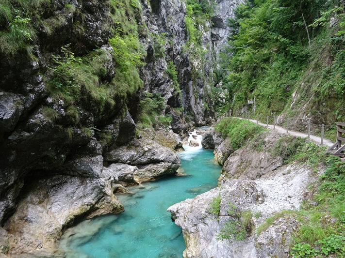 Tolmin Gorges en Eslovenia