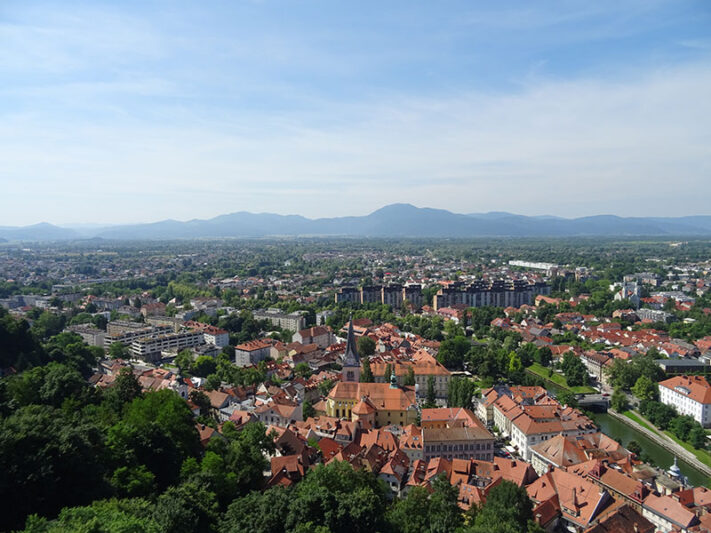 Vistas de la ciudad de Liubliana