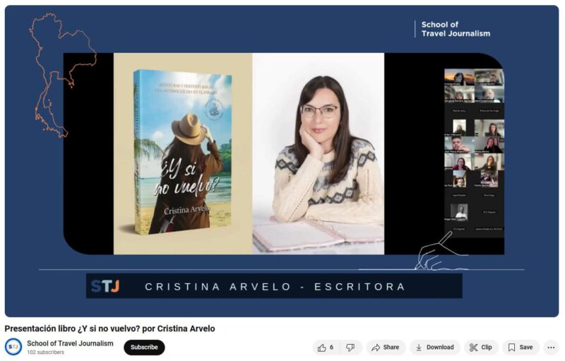 Webinar Cristina Arvelo en School of Travel Journalism