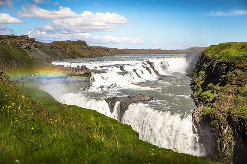 Cascada de Gullfoss en Islandia