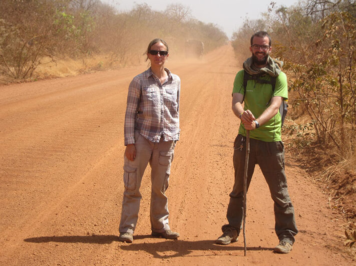 Itziar Marcotegui y Pablo Strubell en Senegal.