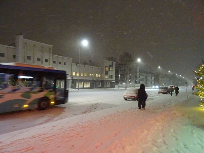 Rovaniemi ciudad nevada