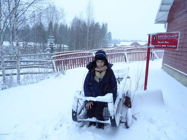 Trineo de nieve en Santa Village
