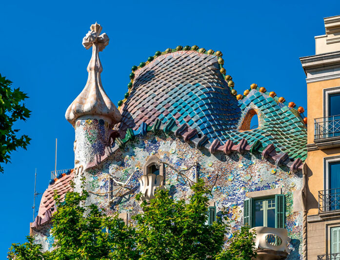 Techo en forma de dragón de la Casa Batlló