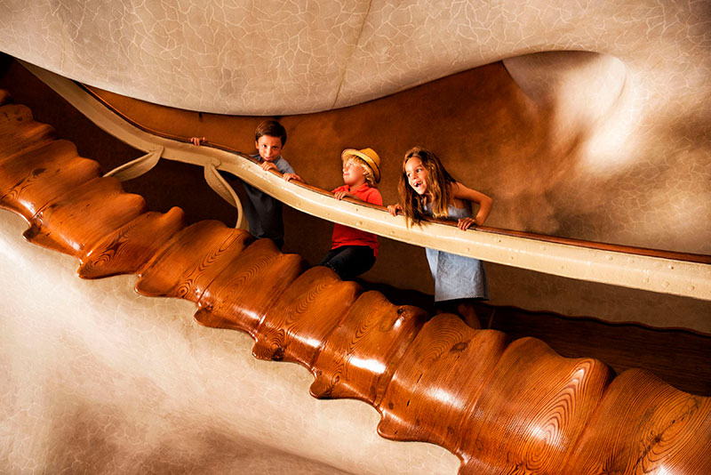 Escalera de Roble Casa Batlló