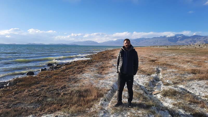 Lago Karakul en Pamir, Tayikistan