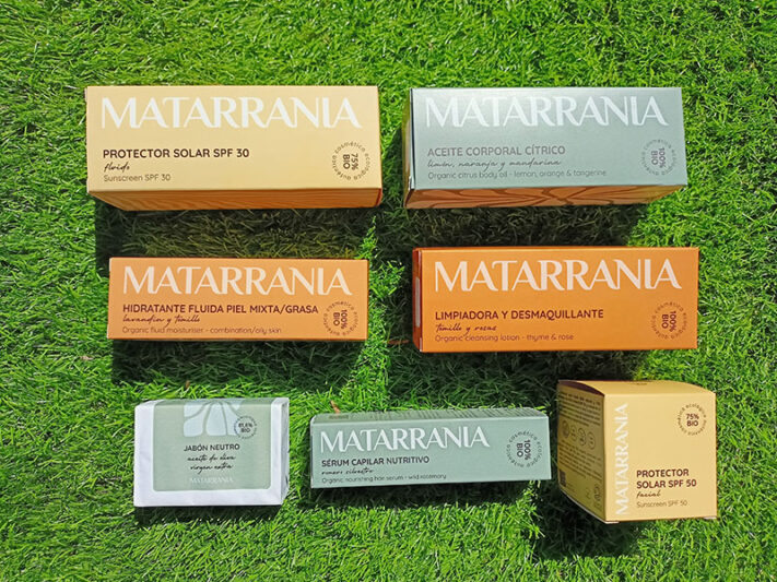 Matarrania productos cosméticos