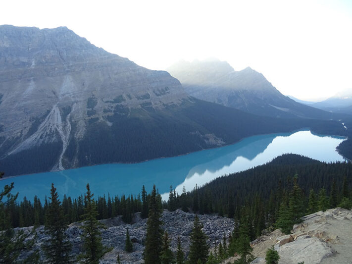 Peyto Lake en las Rocosas