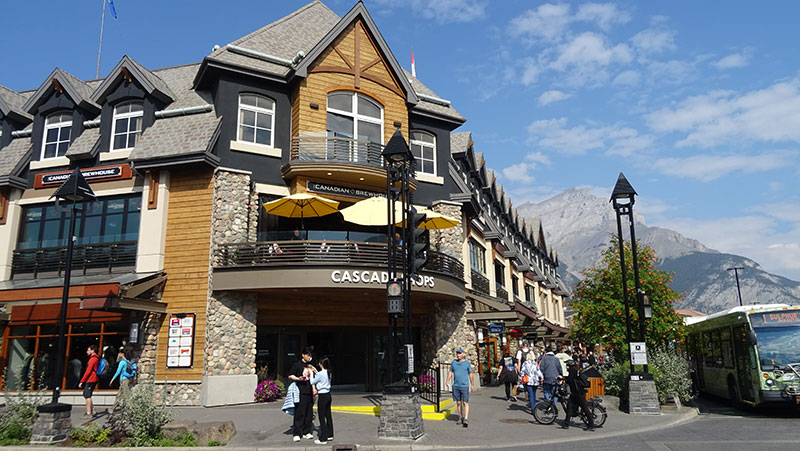 Pueblo de Banff en las Rocosas